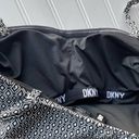 DKNY  Swimsuit One Piece Black White Geo Small Bandeau UPF SPF Stretch Straps Photo 5