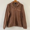 32 Degrees Heat  Tan Brown Midweight Snap Arctic Fleece Pullover Large Comfy Photo 1