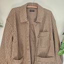 Lane Bryant  Brushed Faux-Wool Jacket Retro Houndstooth Plaid Size 16 Photo 7