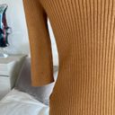 DKNY Ribbed Cut Out Turtleneck Top in Brown - FREE SHIP Photo 4