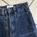 Rolla's Rolla’s High Rise Wide Leg Sailor Jeans in Ashley Blue Medium Wash Size 24 Waist Photo 4