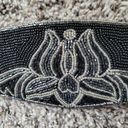 La Regale  Black and Silver Beaded Belt Photo 10