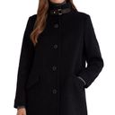 Ralph Lauren NWT LAUREN  Women's Wool Blend Buckle-Collar Coat Black Photo 1