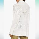 BCBGMAXAZRIA  Turtleneck Sequin Long Tunic Sweater WHITE Size XS BEW Photo 2