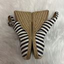 Krass&co G.h. Bass &  Emilie Espadrilles Cream And Blue Jute, Wedge Sandals Size 6 B-24 Photo 3