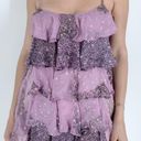 Tracy Reese Plenty by  Lavender Silk Ruffle Tank Size 8 Photo 0