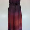 Kay Unger NEW  New York Burgundy to Deep Purple Ombré Sleeveless Wrap Dress Sz 10 Photo 2