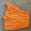 SheIn Orange One Shoulder Crop Top Photo 0