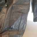Vera Pelle 💕💕 Vintage Black Leather Blazer Jacket Photo 5