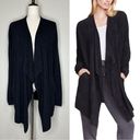 Barefoot Dreams  Cozychic Lite Black Open Front Cardigan Photo 1