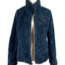 Pendleton  Women Fuzzy Full Zip Sherpa Blue Jacket Teddy Plaid Size Medium Photo 7