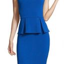 Bisou Bisou NWT  Royal Blue Sleeveless Peplum Dress Bodycon Stretchy Knit Women 8 Photo 0