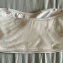 Abercrombie & Fitch  White Ribbed Strapless Bikini Top  Photo 1