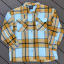 Yellow Plaid Flannel Size M Photo 0