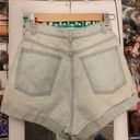 American Apparel Light Wash Jean Shorts Photo 3