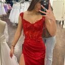 Let’s Red Prom Dress Size 2 Photo 6