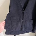 J.Crew black relaxed fit cardigan with pockets classic comfy chic Photo 2