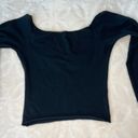 Brandy Melville Black Off The Shoulder Shirt Photo 2