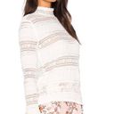 Endless Rose REVOLVE  Mock Neck Textured Lace Top Off White Size XL Photo 2