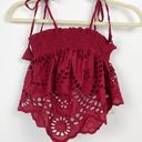 Winston White New  Sarnita Crop Top Mojave Red XS Photo 2