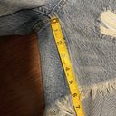 We The Free  People Blue Denim Jean Shorts ripped Distressed cutoff NWT 26 CRVY Photo 7