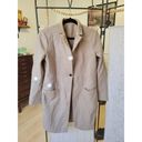 ALLSAINTS Rent the runway womens sz 10 All Saints tan and leather collar Leni wool coat Photo 4