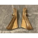 Frye  Alex Wedge Light Brown Leather Shoes Size 6.5 Womens Photo 2