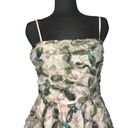 Entro New Olive Floral Square Neck Dress  Size Medium Photo 3