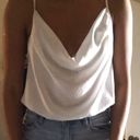 White Cowl Neck Bodysuit Photo 0