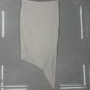 Helmut Lang  Asymmetrical Draped off White skirt Photo 7