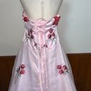 None Pretty Custom Pink Embroidered Rose Wedding Gown! Photo 8