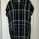 Vince . Silk Blue White Striped VNeck Mini Tunic Dress Lightweight Womens Size XS Photo 0