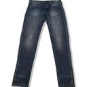 Mango  Jeans Size 8 Miriam MNG Jeans Skinny Ankle Zip Women's Blue Denim Pants Low Rise  Photo 0