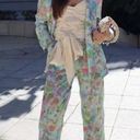 ZARA  Floral Printed Satin Trousers NWT Photo 0