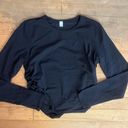 Lululemon Black Long Sleeve Shirt Scrunched Photo 0