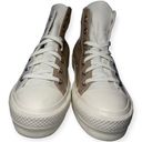 Converse  All Star 7 Tan Cream Tri-Panel Colour Block High Top Platform Sneakers Photo 4