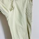 prAna  Organic Cotton Embroidered Crop Pants Light Green size XS Photo 4