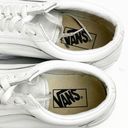 Vans  Triple White Leather Old Skool Platform Lace Up Sneakers Shoes, Size 10 Photo 8