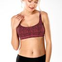 CRZ Yoga Pink & Black Leopard Print Low Support Strappy Back Sports Bra Medium Photo 3