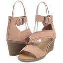 Dolcetta  Delia Blush Pink Faux Suede Strappy Ankle Wrap Wedge Women’s Size 6 Photo 2