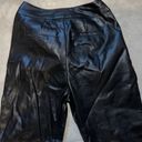 Bar III  Black Leather Pants Photo 2