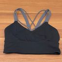 Lululemon Pushing Limits Bra in Black/Titanium Size 8 Photo 0