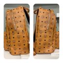 MCM  Medium Stark Visetos Studded Logo Cognac Canvas Backpack Photo 9