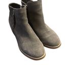 Blondo  Womens Suede Stacked Heel Side Zip Linda Waterproof Booties Gray Size 6.5 Photo 3