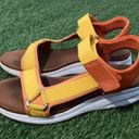 Anne Klein yellow orange brown and white super comfy strappy sandals Photo 0