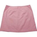 The Loft  Plus Size 16 Pink Shift Skirt Gold Buttons Barbie Academia Preppy NEW Photo 1