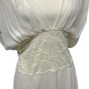 Victoria's Secret 90s  Cream Lace Chiffon Goddess Lingerie Slip Nightgown Photo 2