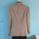 Polo  Ralph Lauren VINTAGE Silk Blazer Womens Size 10 Glen Plaid Houndstooth Photo 3