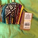 Hobie NEW  Sierra Bandeau Beaded Stripe Swim Bikini Brown Yellow Orange Boho M Photo 4