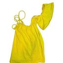 Frankies Bikini Yellow One Shoulder Top Small Photo 0